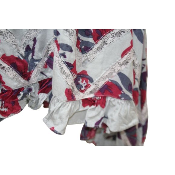 Intimately Free People Womens S Trapezoid Slip Dress Gray Floral Boho Romantic - Picture 3 of 7